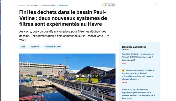 Article de presse sur le DPOL au Havre